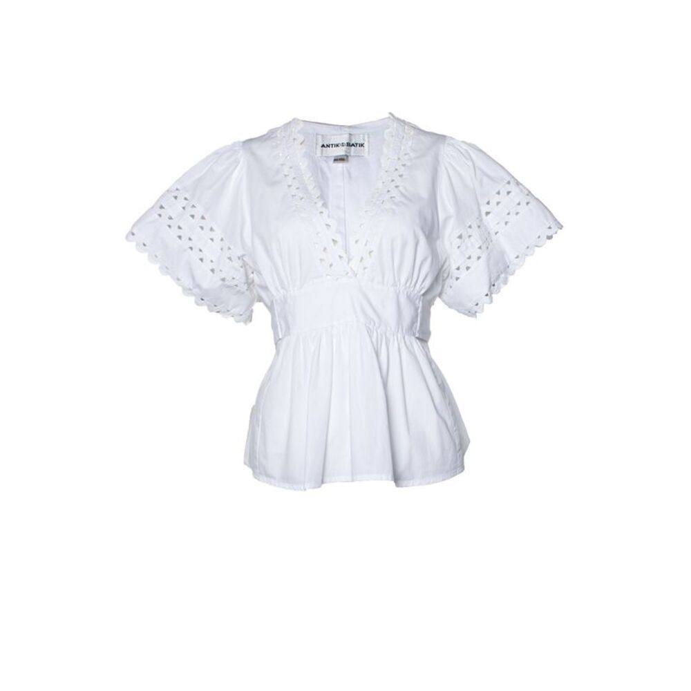 Antik Batik Perforated wrap top